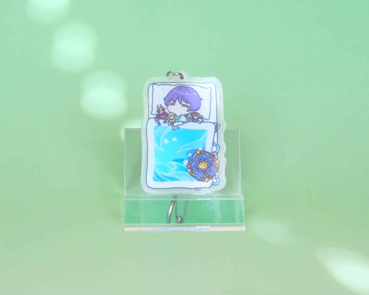 Genshin Impact - Goodnight Teyvat Character Keychains - Perfect sleepy gift for your sleep enthusiasts!