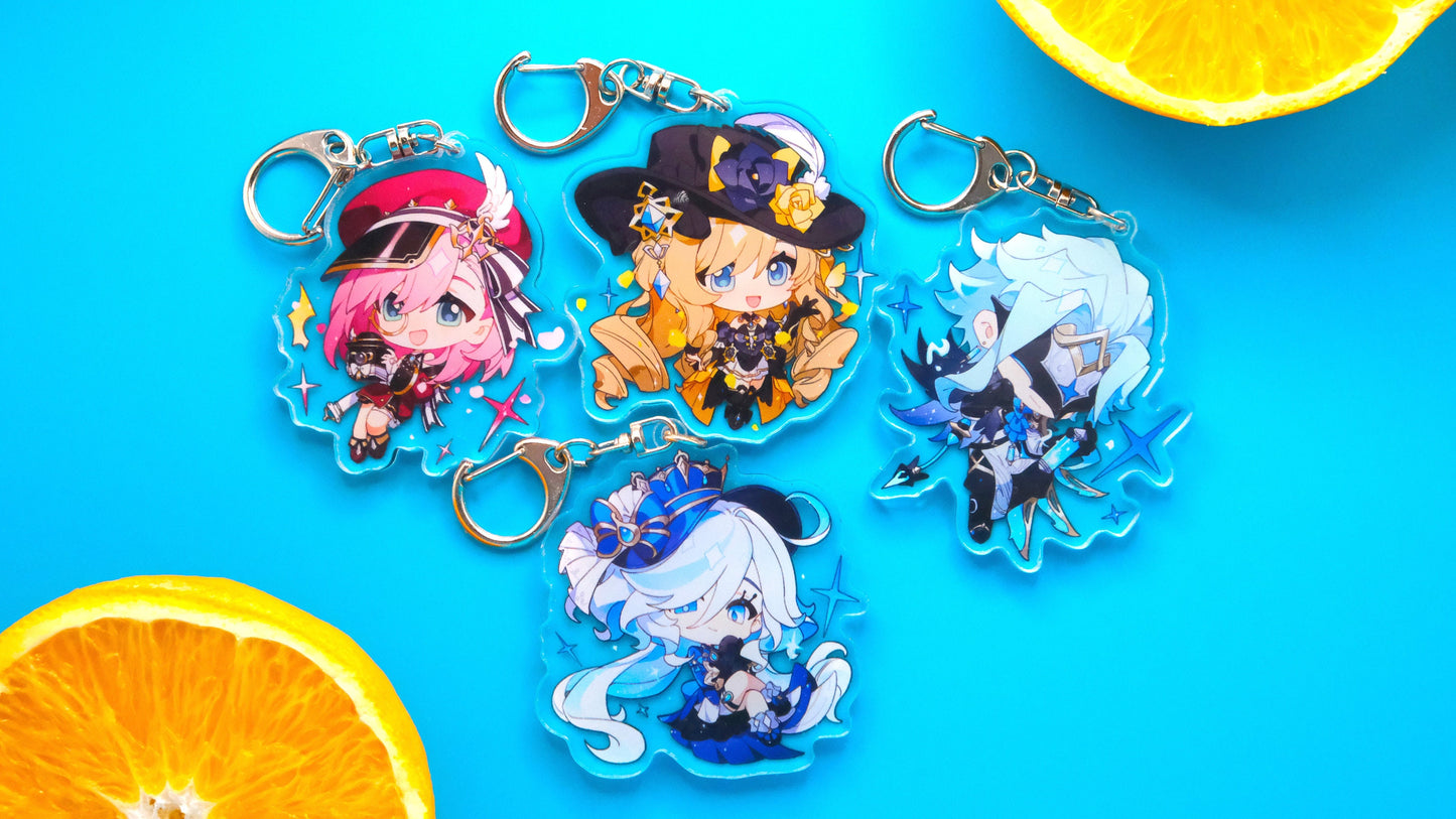 Fontaine and more - Genshin Impact Acrylic Keychains! Ultra High Quality! Perfect for Gifting!