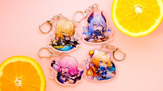 Small size - Honkai: Star Rail Character Keychains - High Quality