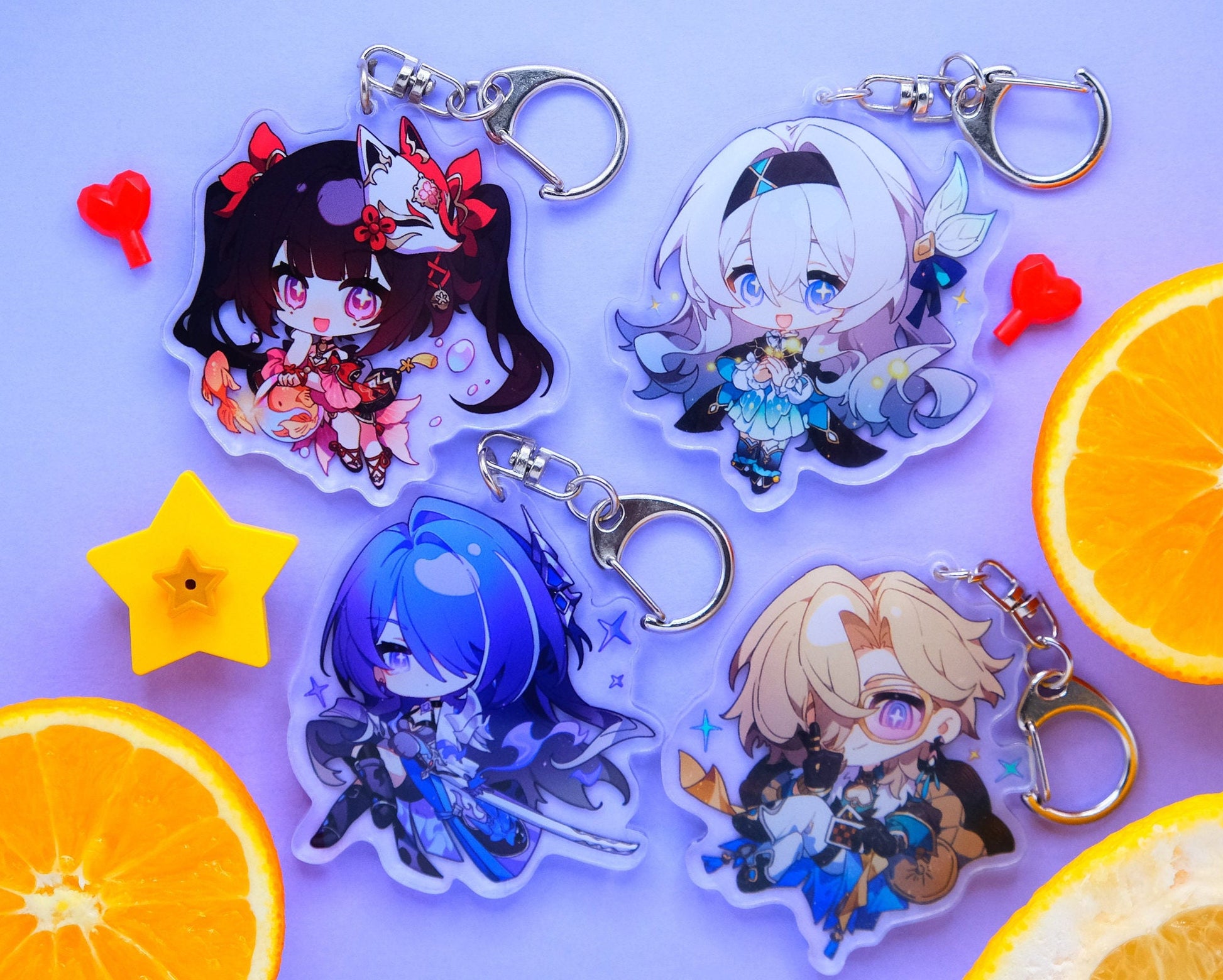 Penacony - Honkai: Star Rail Character Art Keychains - Clear Acrylic - Ultra High Quality