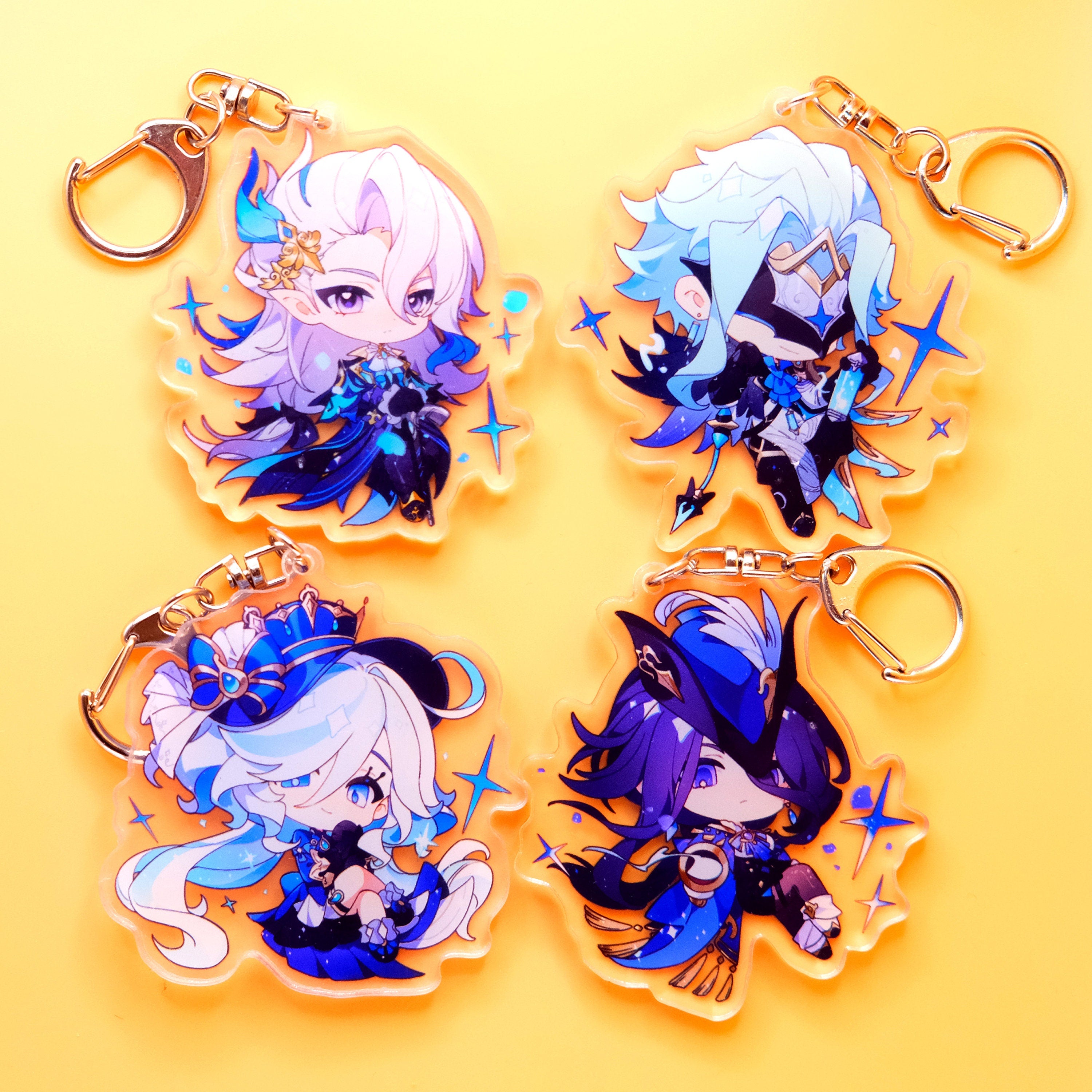 Fontaine and more - Genshin Impact Acrylic Keychains! Ultra High