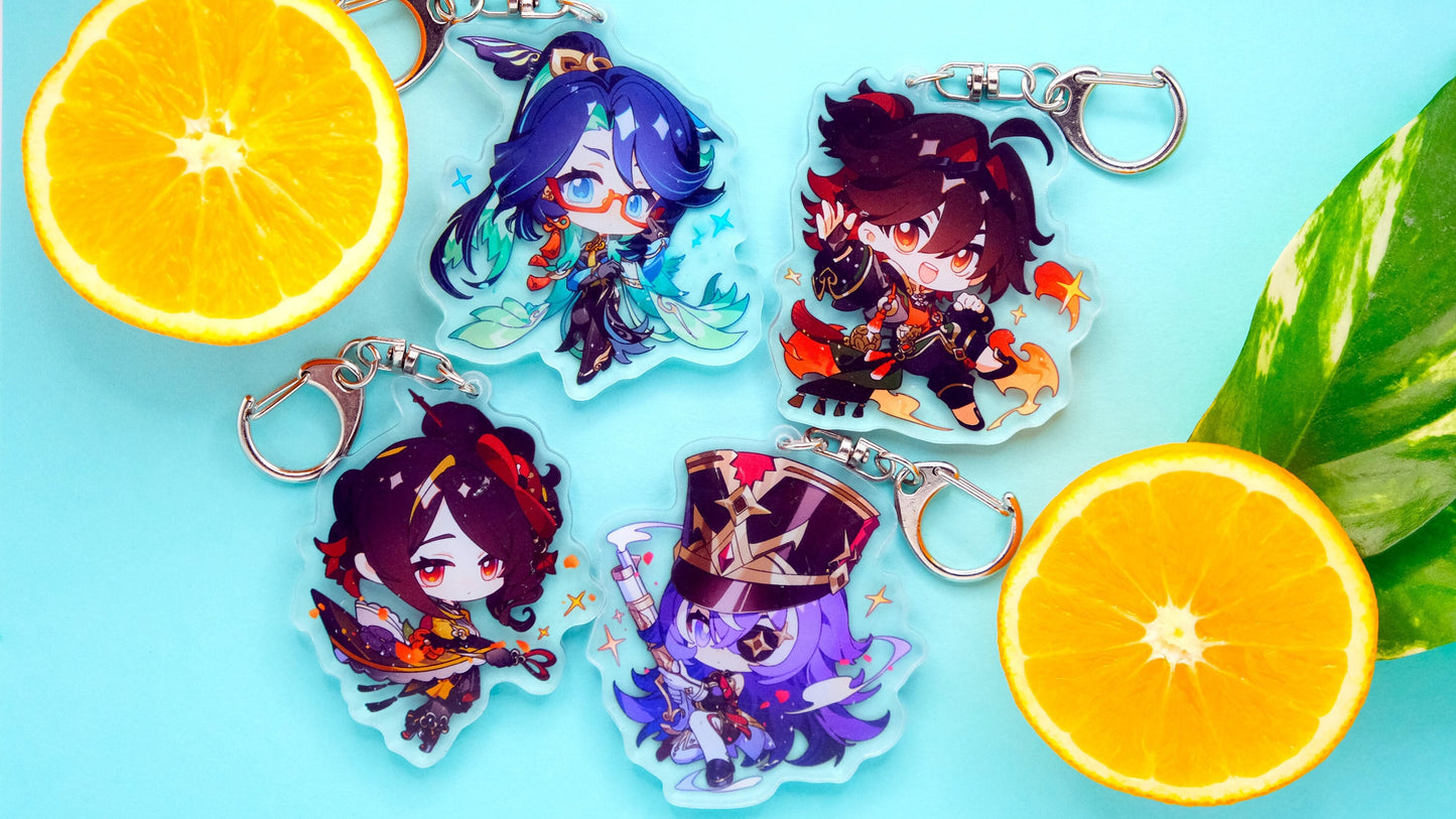 Fontaine and more - Genshin Impact Acrylic Keychains! Ultra High Quality! Perfect for Gifting!