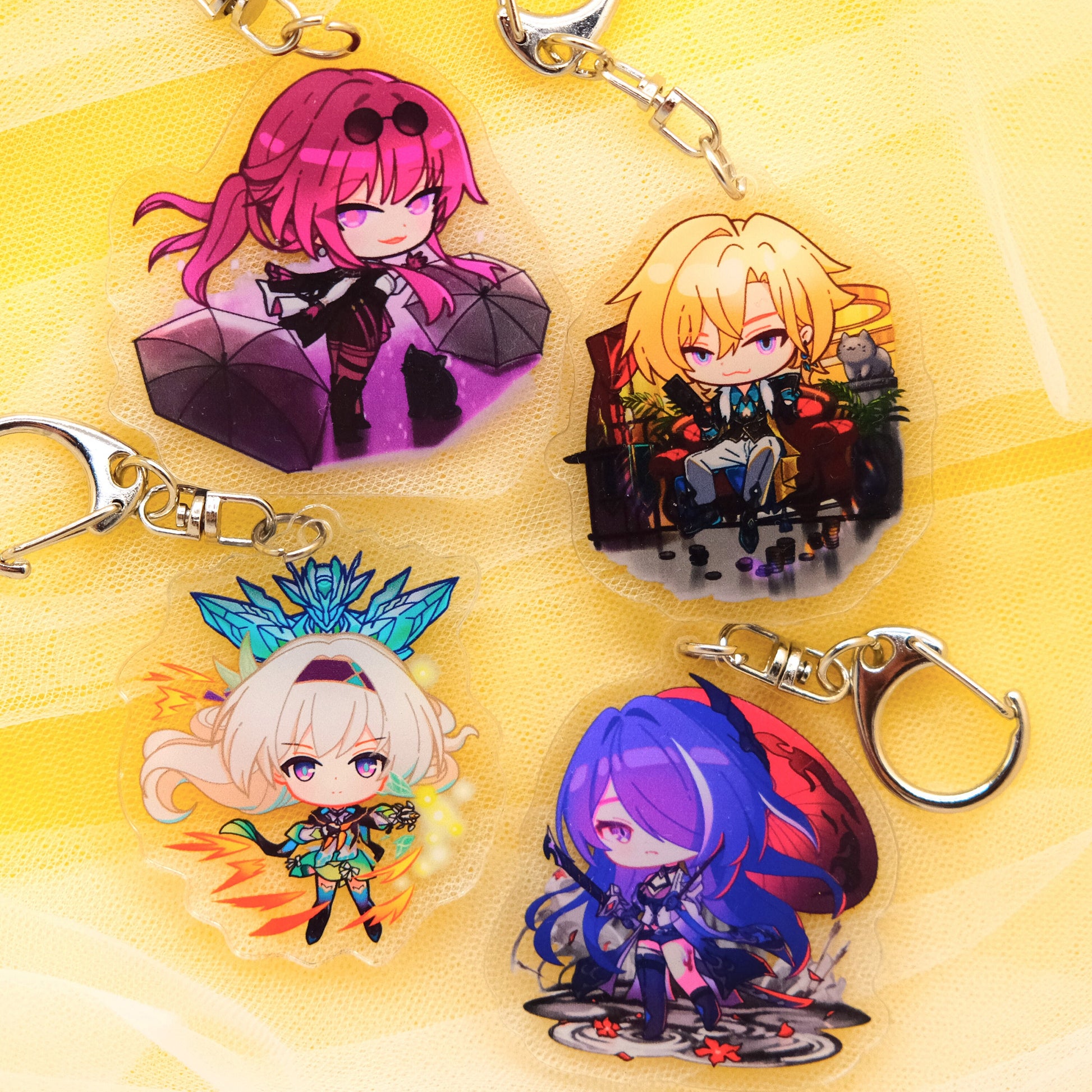 Small size - Honkai: Star Rail Character Splash Art Keychains / Series 2 - Ultra High Quality