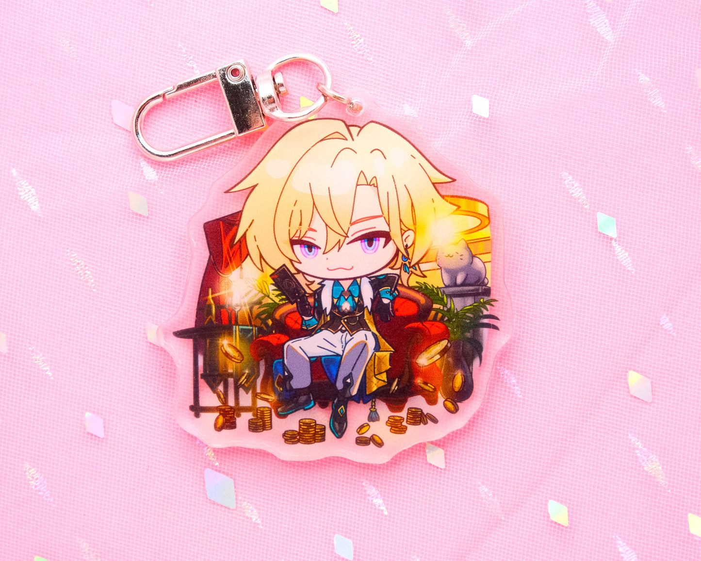 Jiaoqiu updated! - Honkai: Star Rail Character Splash Art Keychains / Series 2 - Ultra High Quality