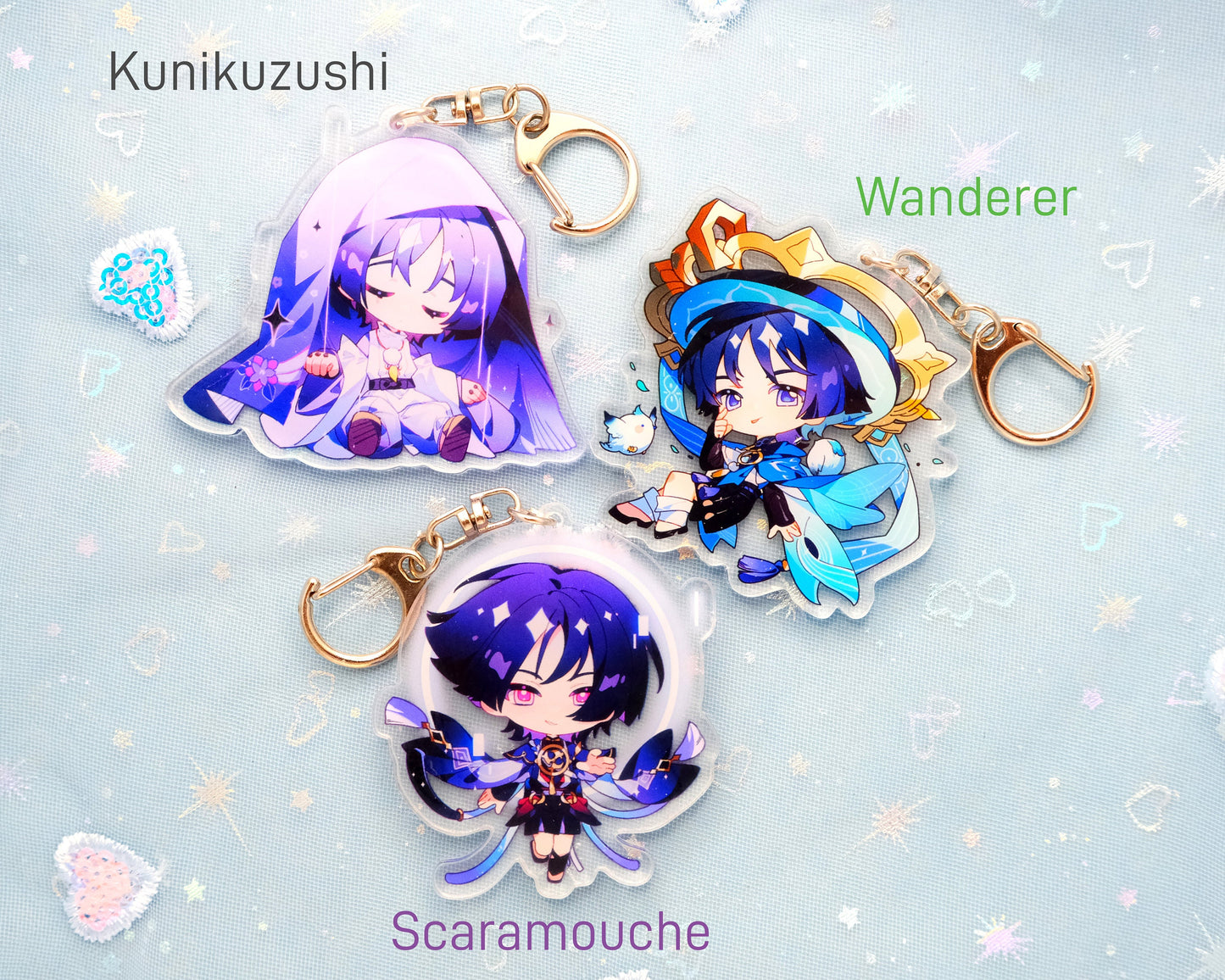 Fontaine and more - Genshin Impact Acrylic Keychains! Ultra High Quality! Perfect for Gifting!