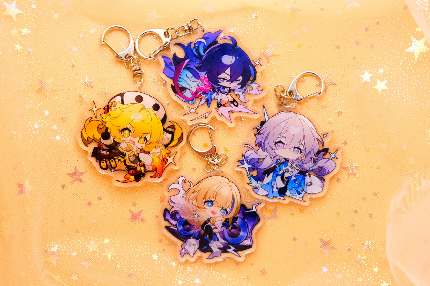 Standard size - Honkai: Star Rail Character Keychains - Perfect Gift for HSR Fans - Ultra High Quality