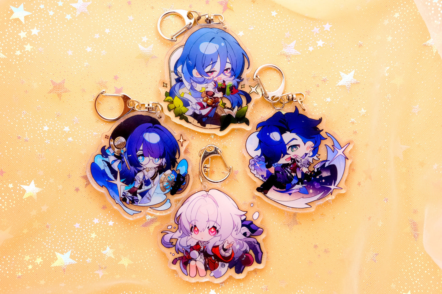 Standard size - Honkai: Star Rail Character Keychains - Perfect Gift for HSR Fans - Ultra High Quality