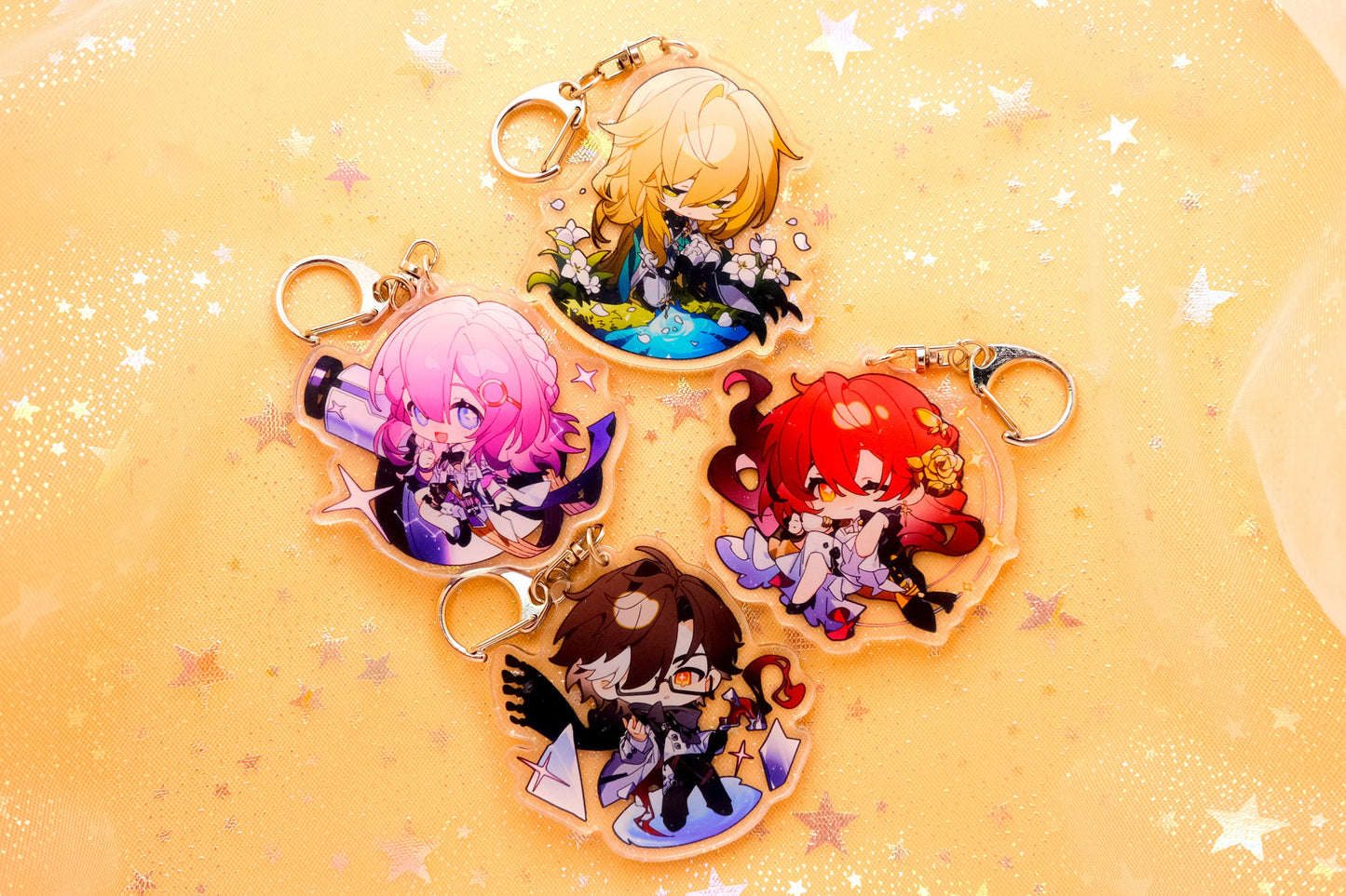 Standard size - Honkai: Star Rail Character Keychains - Perfect Gift for HSR Fans - Ultra High Quality