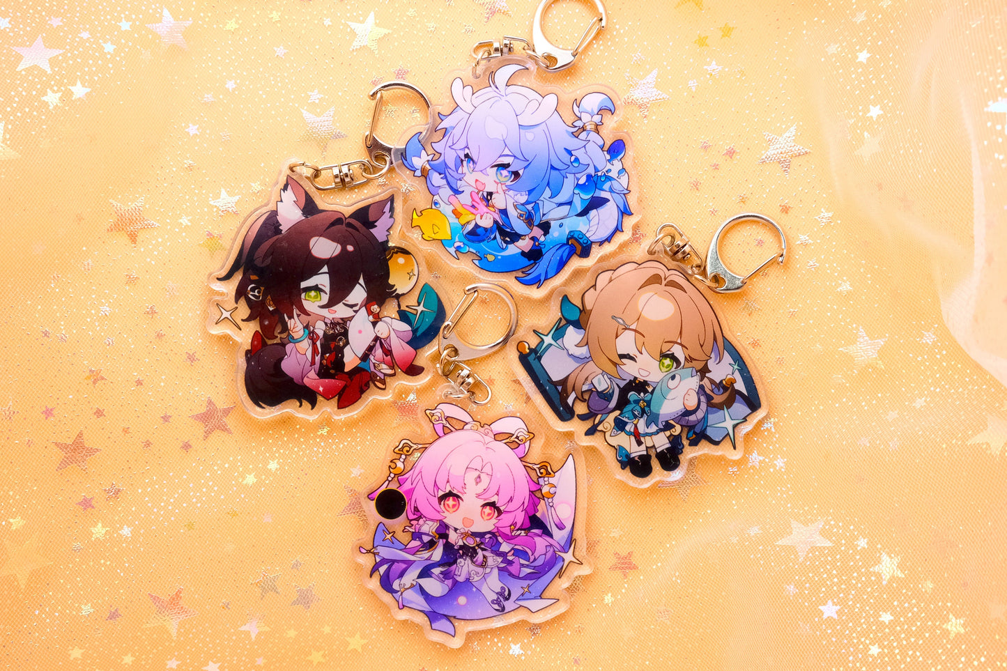 Standard size - Honkai: Star Rail Character Keychains - Perfect Gift for HSR Fans - Ultra High Quality