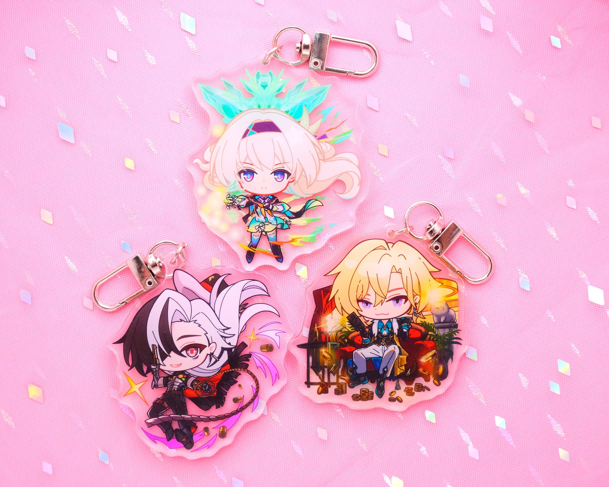 Jiaoqiu updated! - Honkai: Star Rail Character Splash Art Keychains / Series 2 - Ultra High Quality