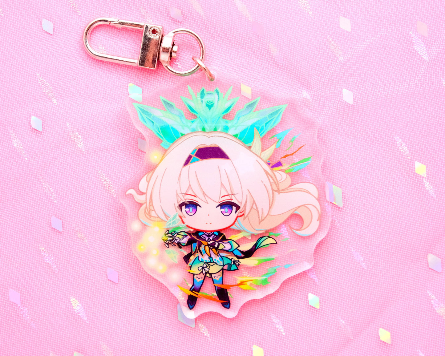 Jiaoqiu updated! - Honkai: Star Rail Character Splash Art Keychains / Series 2 - Ultra High Quality