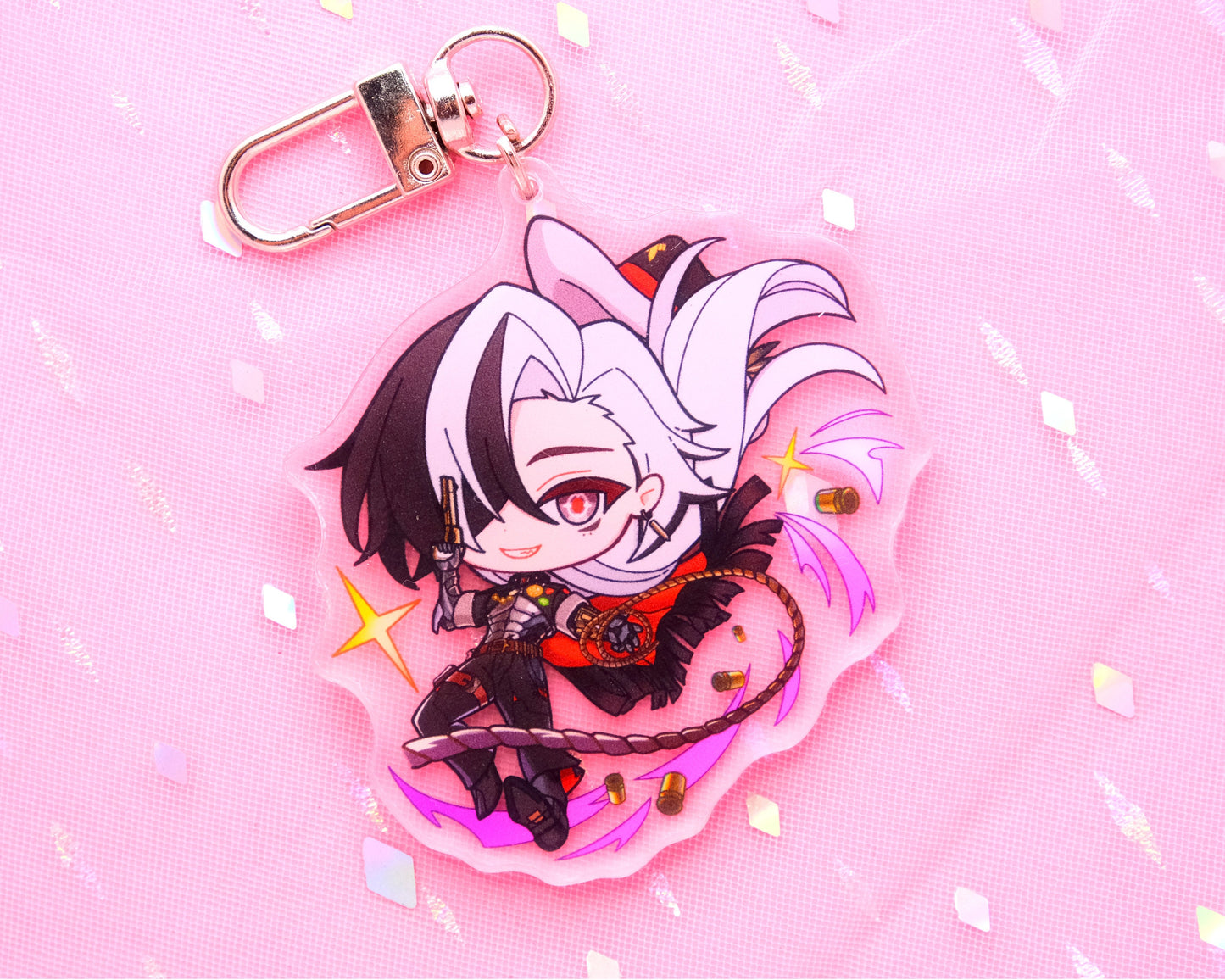 Jiaoqiu updated! - Honkai: Star Rail Character Splash Art Keychains / Series 2 - Ultra High Quality