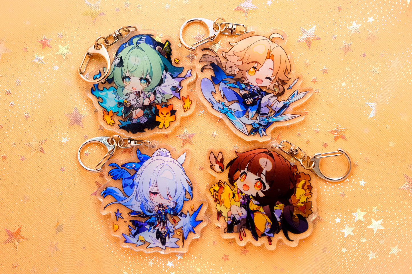 Standard size - Honkai: Star Rail Character Keychains - Perfect Gift for HSR Fans - Ultra High Quality