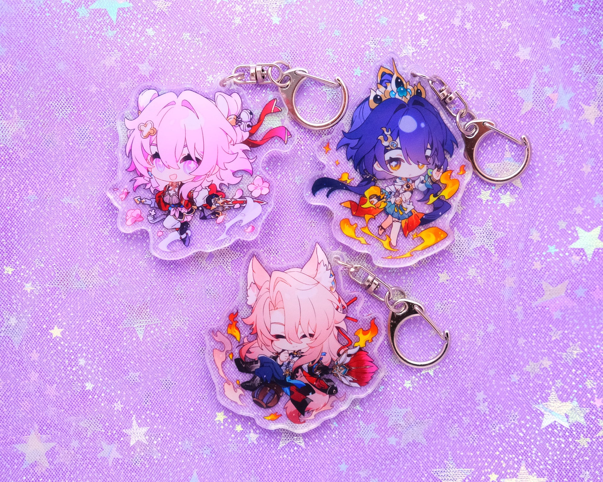 Honkai: Star Rail Character Keychains - Ultra High Quality - March (Hunt) / Yunli / Jiaoqiu - Patch 2.4