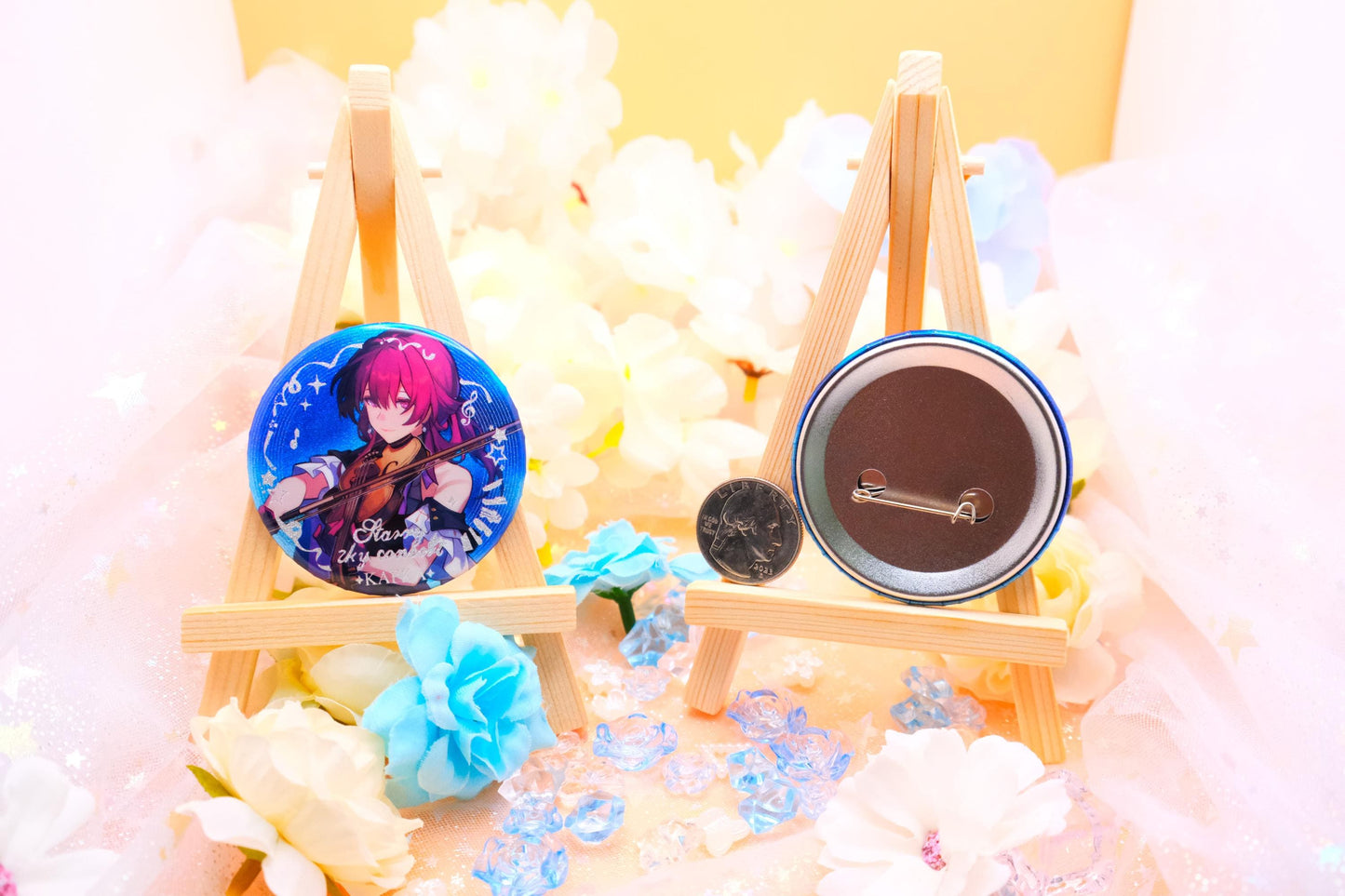 Honkai: Star Rail - Concert Version - Pinback Button Badges - Sparkly / Ultra High Quality