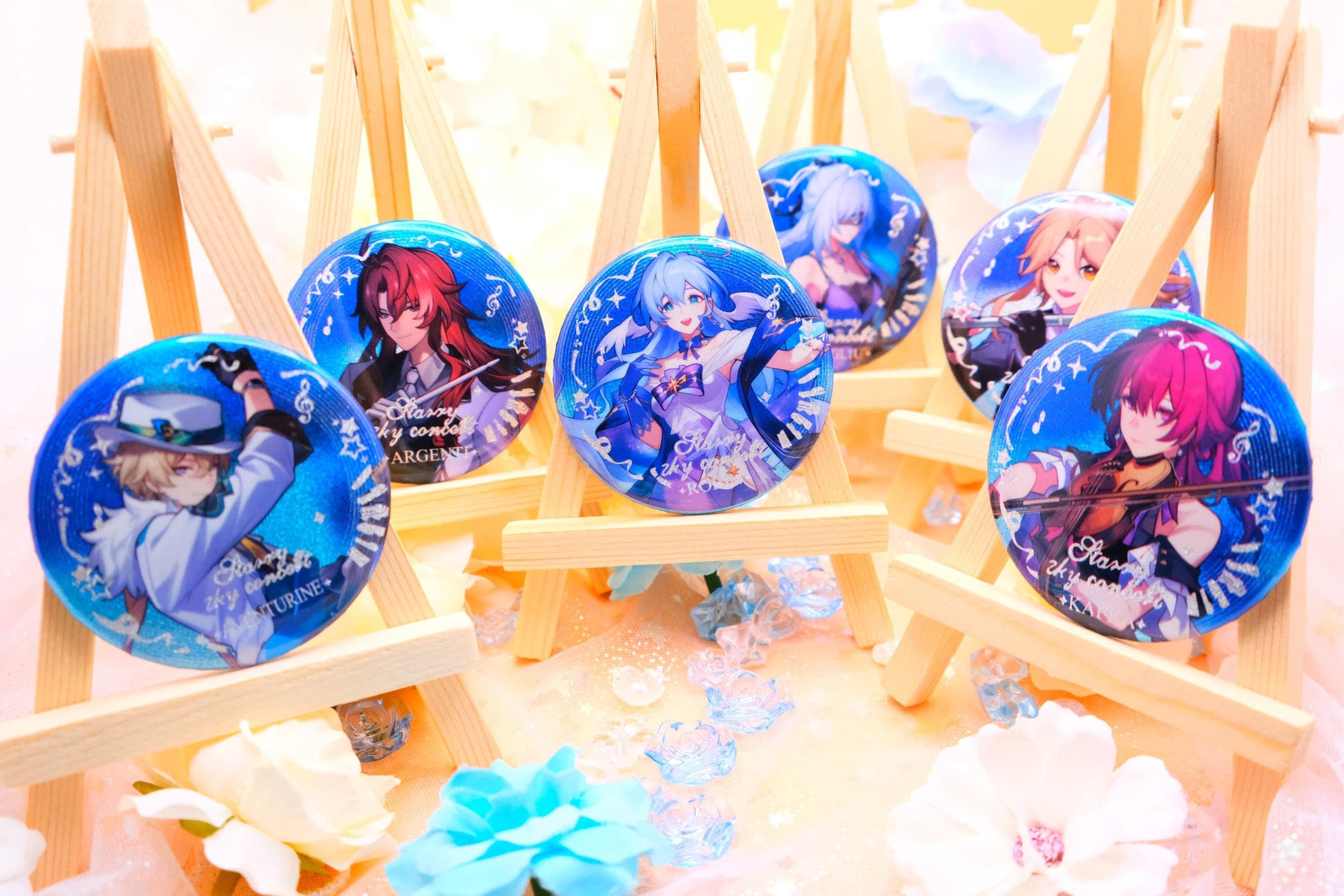 Honkai: Star Rail - Concert Version - Pinback Button Badges - Sparkly / Ultra High Quality