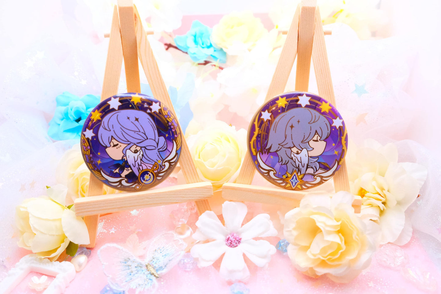 Honkai: Star Rail - Concert Version - Pinback Button Badges - Sparkly / Ultra High Quality