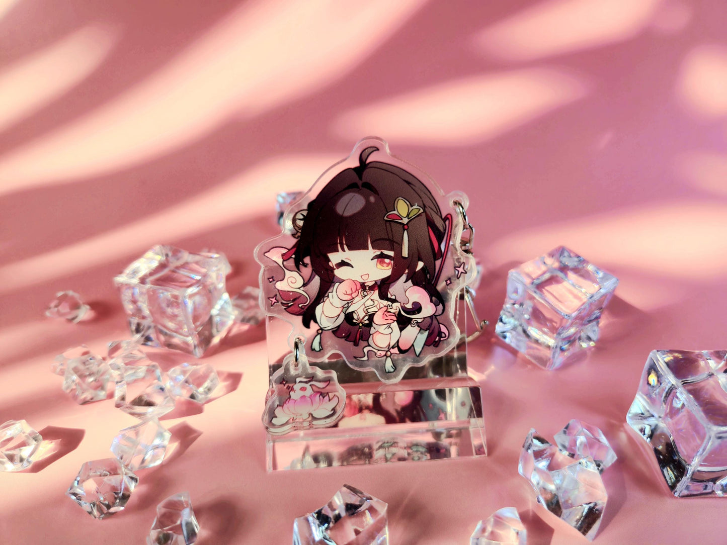 Honkai: Star Rail Character Keychains With Small Charm - Ultra High Quality - Feixiao / Moze / Lingsha - Patch 2.5