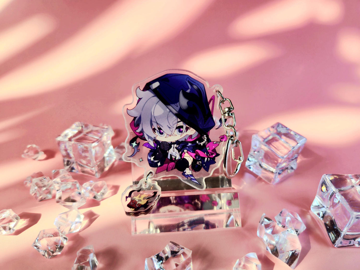 Honkai: Star Rail Character Keychains With Small Charm - Ultra High Quality - Feixiao / Moze / Lingsha - Patch 2.5