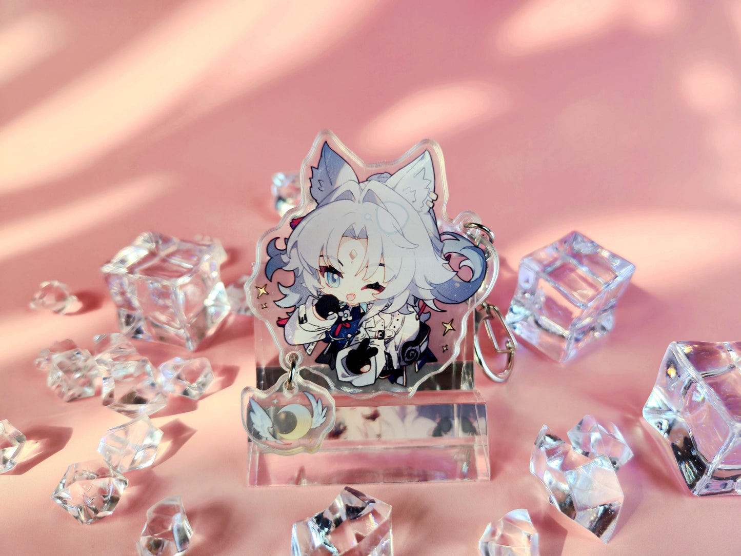 Honkai: Star Rail Character Keychains With Small Charm - Ultra High Quality - Feixiao / Moze / Lingsha - Patch 2.5