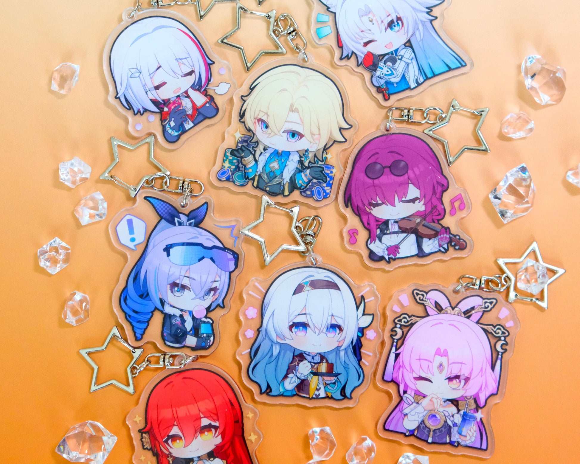 Honkai: Star Rail Exclusive Character Portrait Keychains - Perfect Gift for HSR Fans - Ultra High Quality