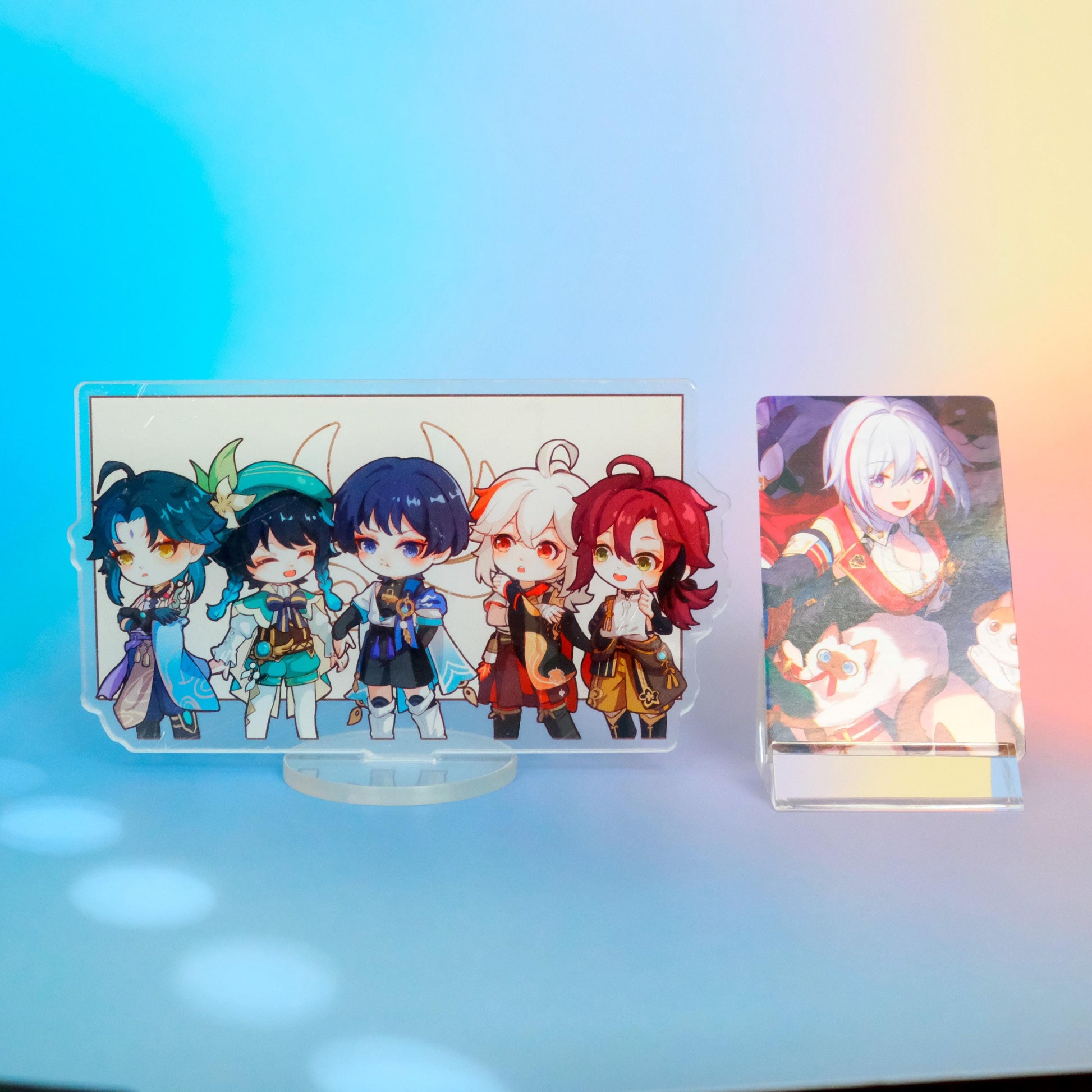 Genshin Impact - Anemo Family Portrait - 5.5x3.5in - Ultra-heavy duty 5mm acrylic print - Feat. Venti, Heizou, Kazuha, Wanderer, Xiao!