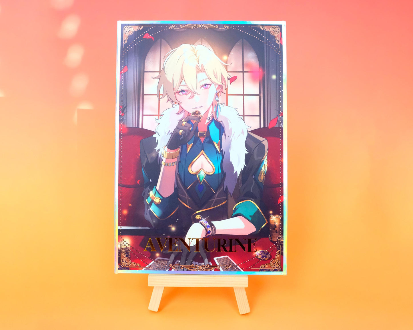 Honkai: Star Rail - All or Nothing - Aventurine Print and Photocard Set - Set of 2 - Perfect for Aventurine Fans!