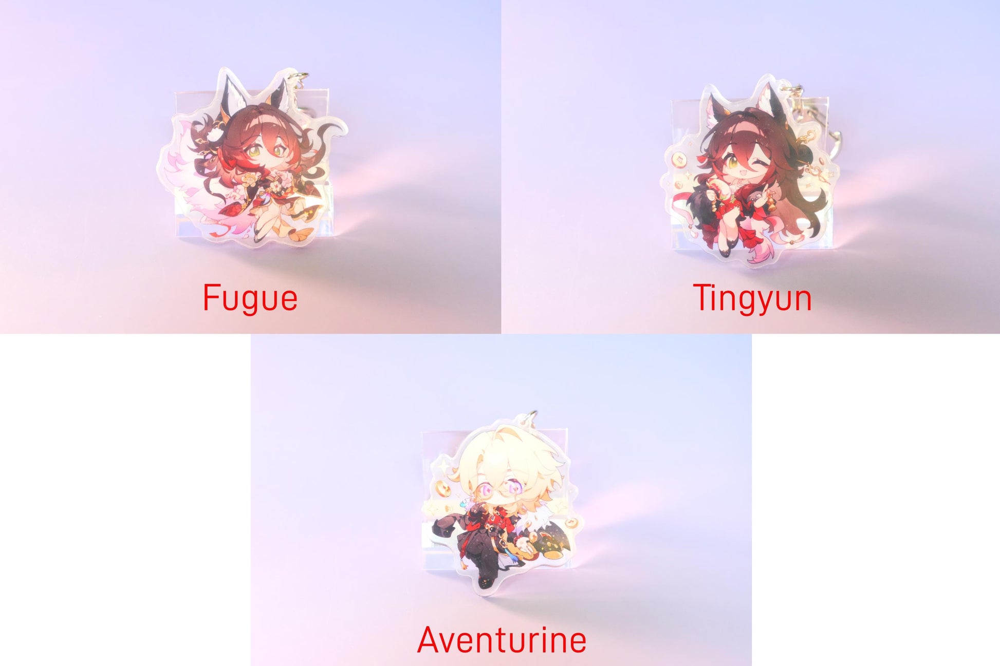 Amphoreus - Honkai: Star Rail - Character Art Keychains - Amphoreus + Late-patch Penacony - Clear Acrylic - Ultra High Quality