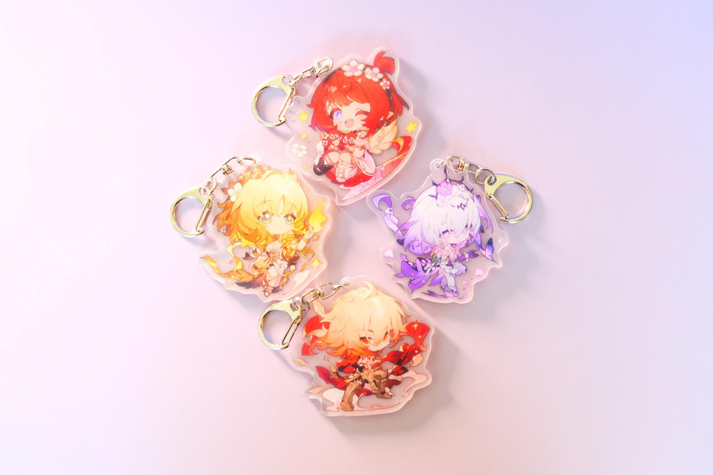 Amphoreus - Honkai: Star Rail - Character Art Keychains - Amphoreus + Late-patch Penacony - Clear Acrylic - Ultra High Quality