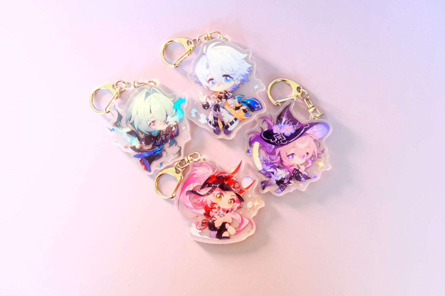 Amphoreus - Honkai: Star Rail - Character Art Keychains - Amphoreus + Late-patch Penacony - Clear Acrylic - Ultra High Quality